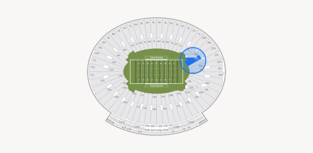 Rose Bowl Stadium Seating Chart