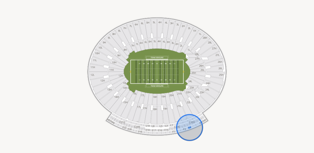 Rose Bowl Stadium Seating Chart