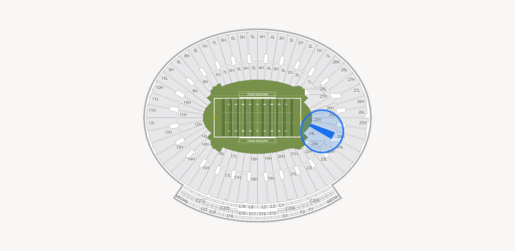 Rose Bowl Stadium Seating Chart