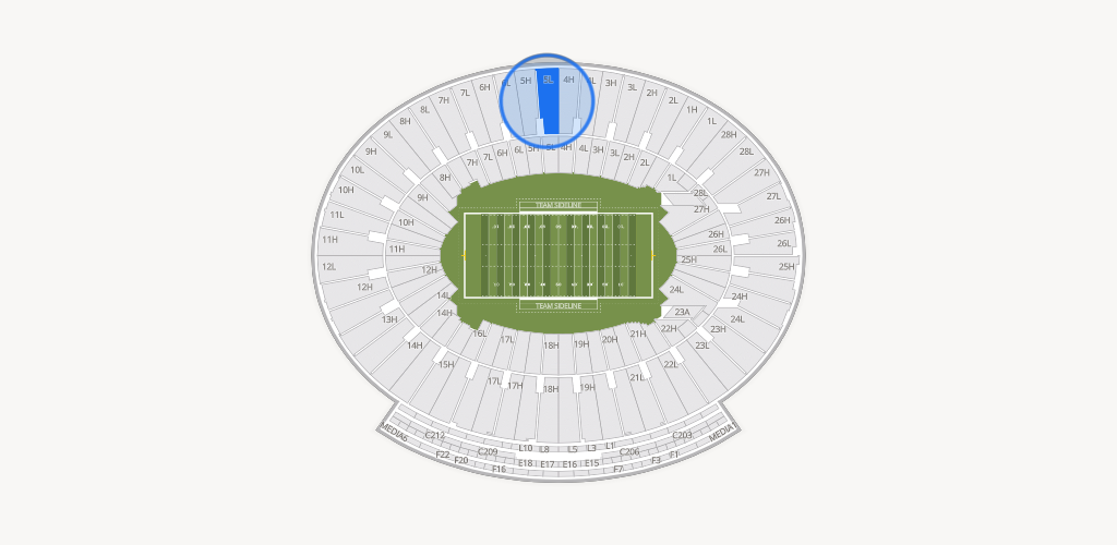 Rose Bowl Stadium Seating Chart