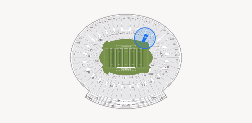Rose Bowl Stadium Seating Chart