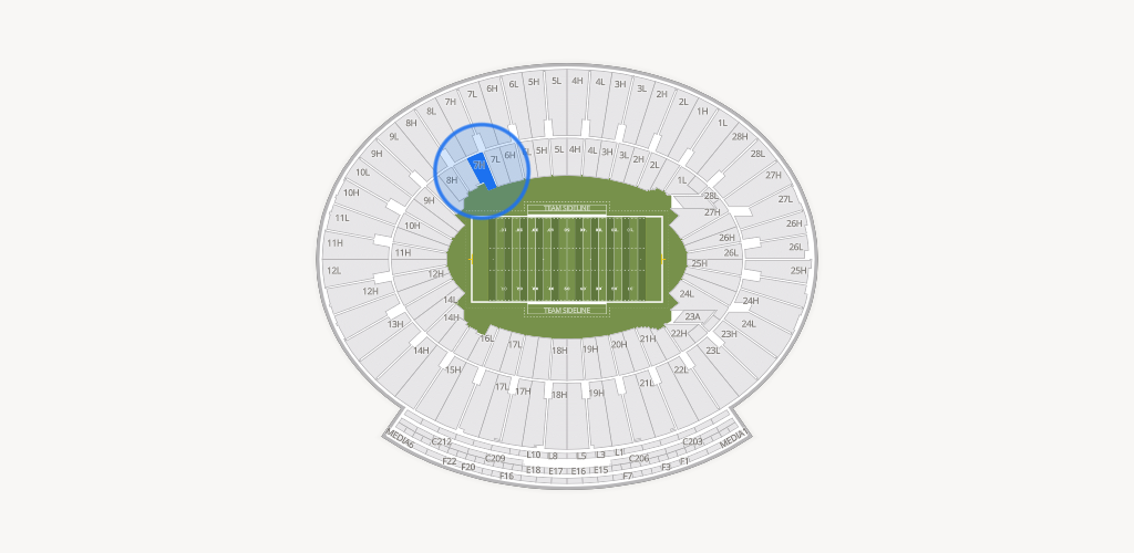 Rose Bowl Stadium Seating Chart