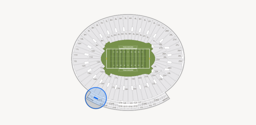 Rose Bowl Stadium Seating Chart