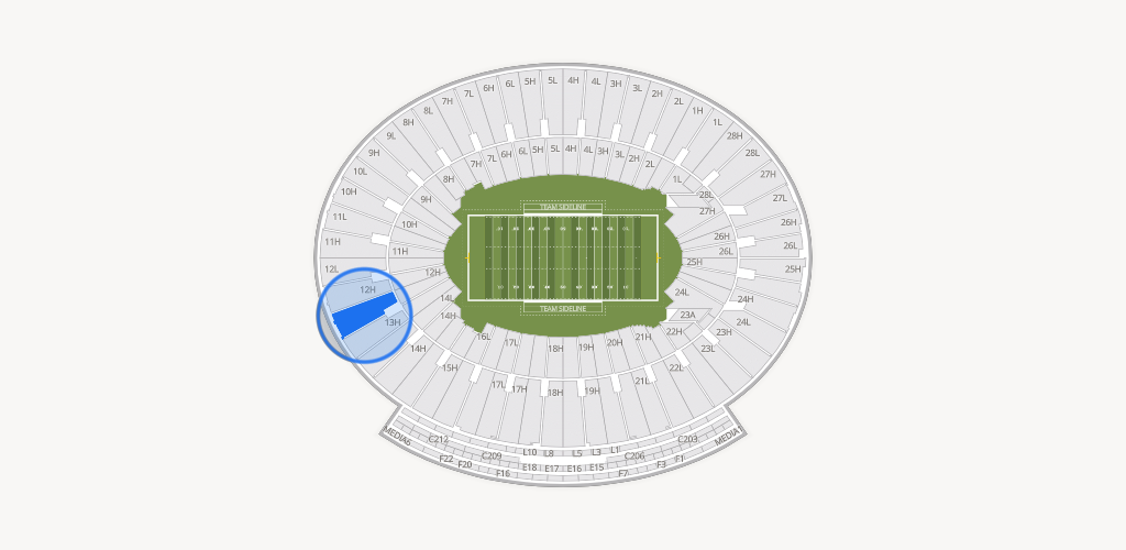 Rose Bowl Stadium Seating Chart