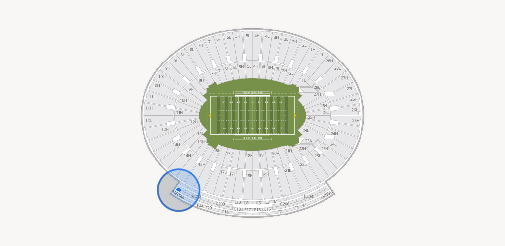 Rose Bowl Stadium Seating Chart