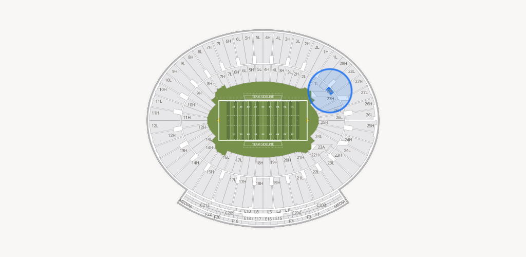 Rose Bowl Stadium Seating Chart
