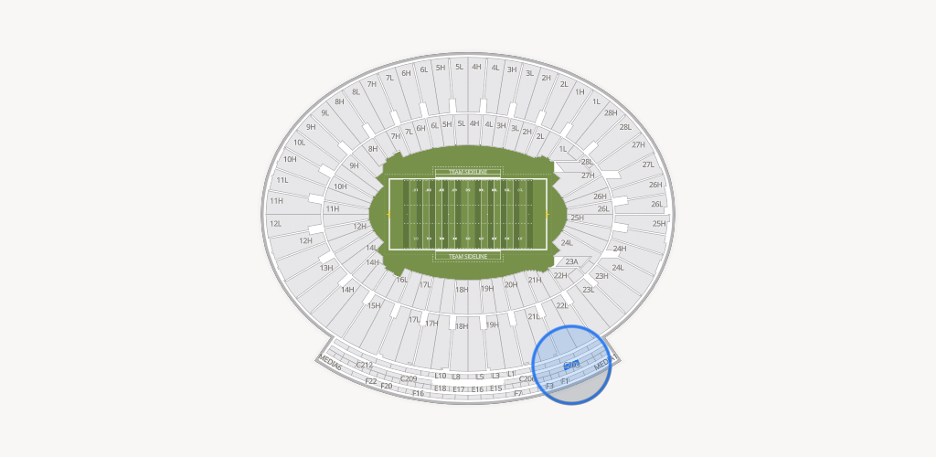 Rose Bowl Stadium Seating Chart