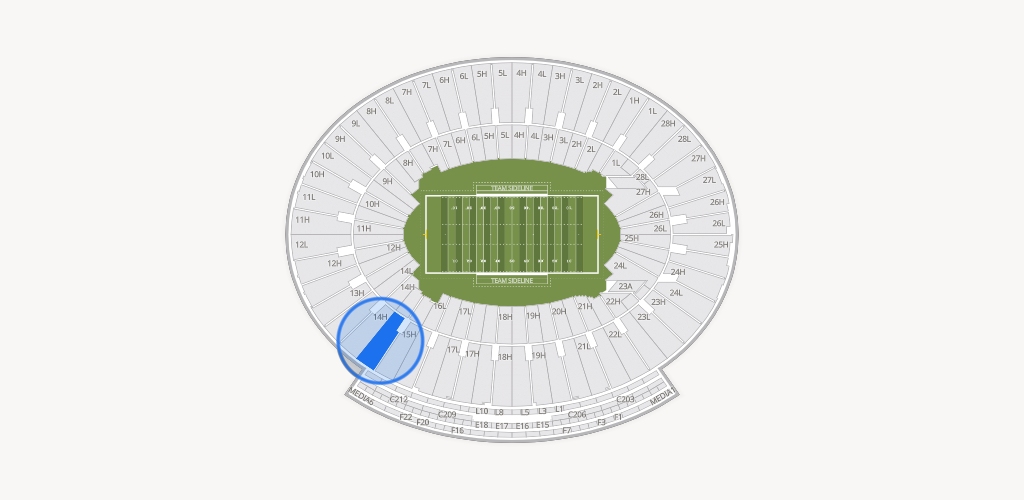 Rose Bowl Stadium Seating Chart
