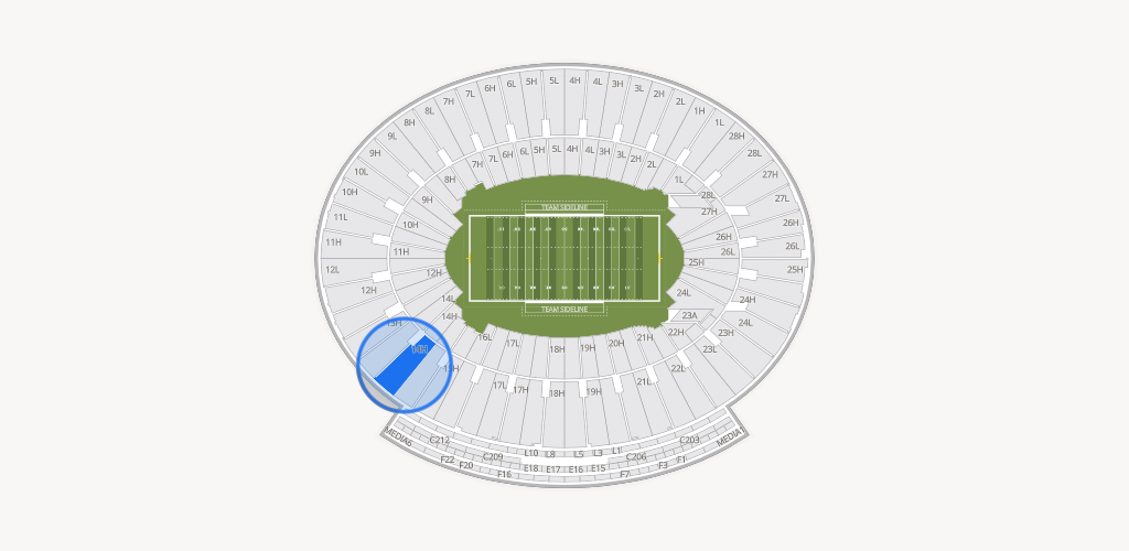 Rose Bowl Stadium Seating Chart