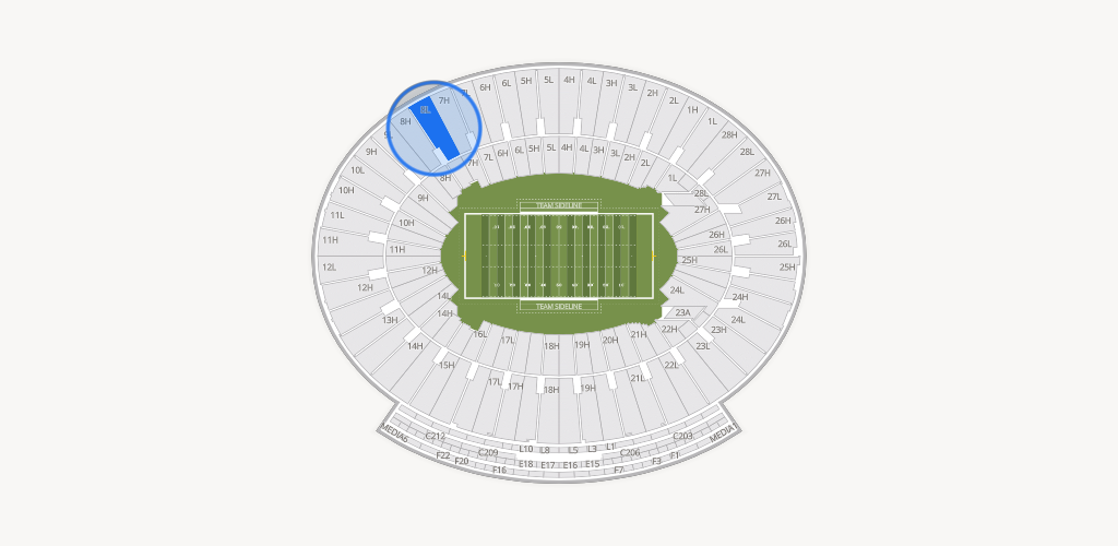 Rose Bowl Stadium Seating Chart