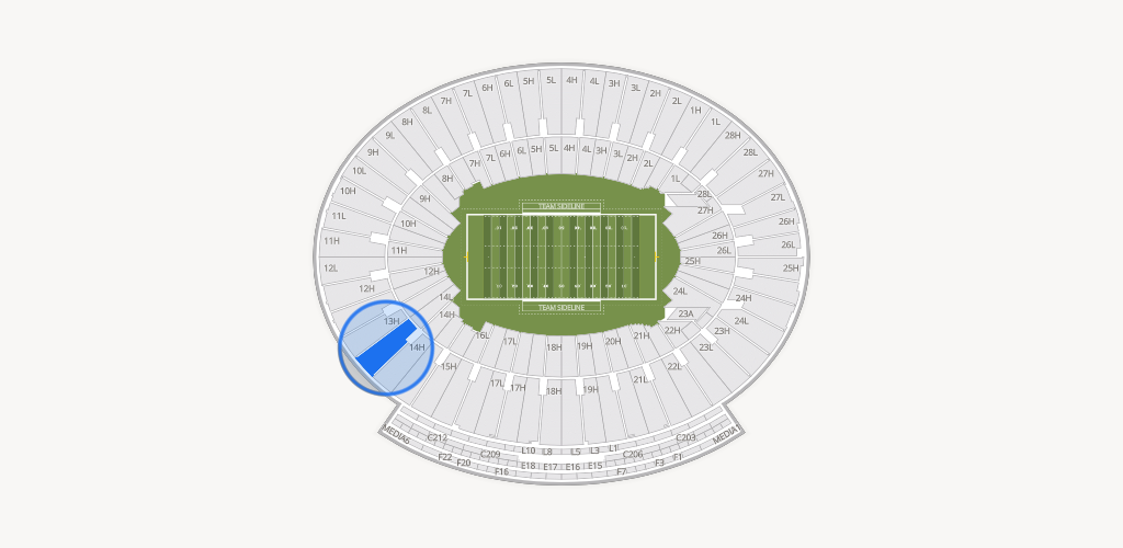 Rose Bowl Stadium Seating Chart