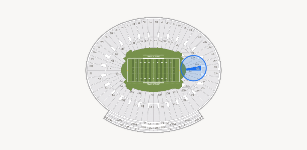 Rose Bowl Stadium Seating Chart