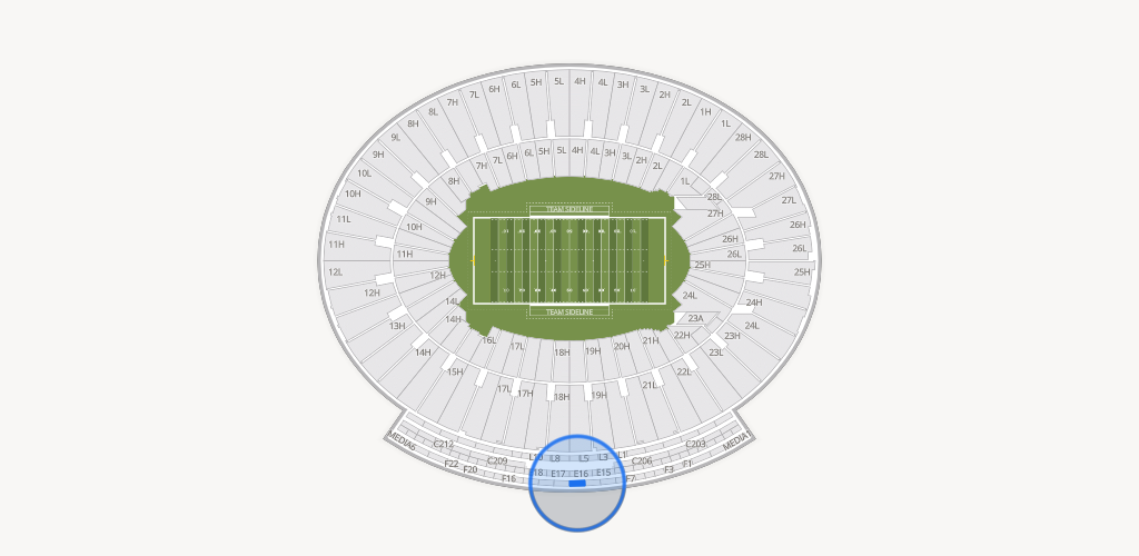 Rose Bowl Stadium Seating Chart