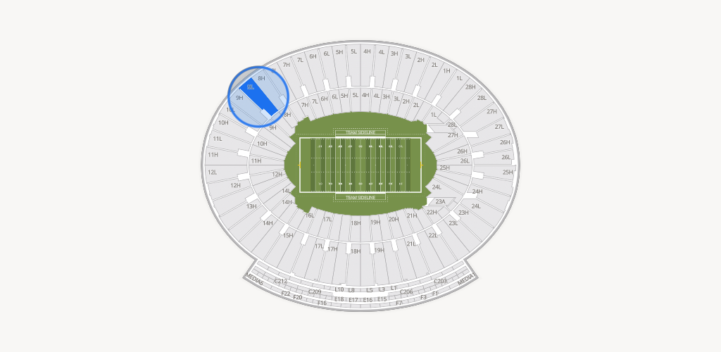 Rose Bowl Stadium Seating Chart