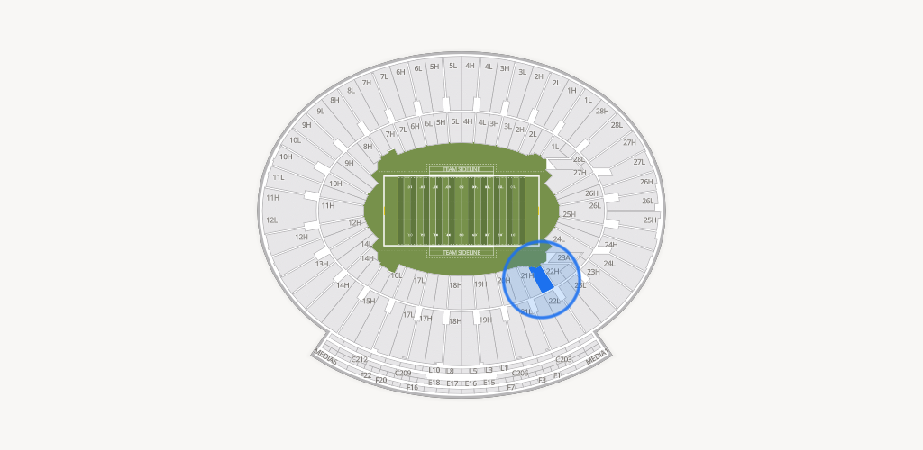 Rose Bowl Stadium Seating Chart