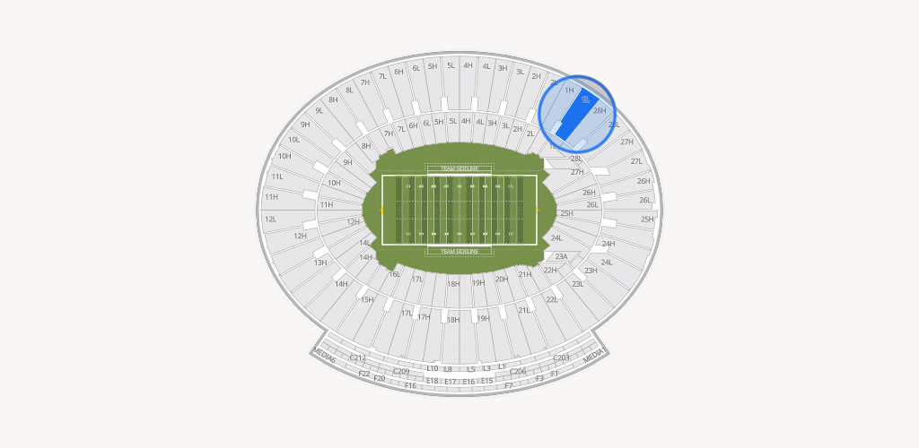 Rose Bowl Stadium Seating Chart