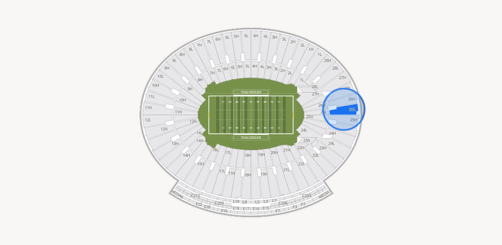 Rose Bowl Stadium Seating Chart