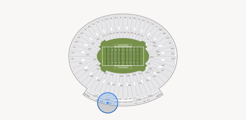 Rose Bowl Stadium Seating Chart