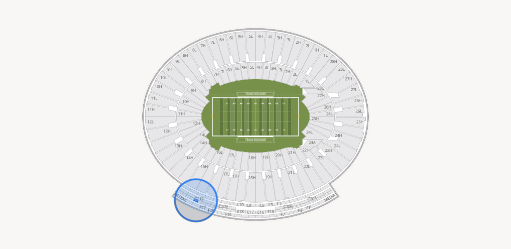 Rose Bowl Stadium Seating Chart