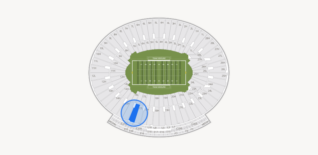 Rose Bowl Stadium Seating Chart