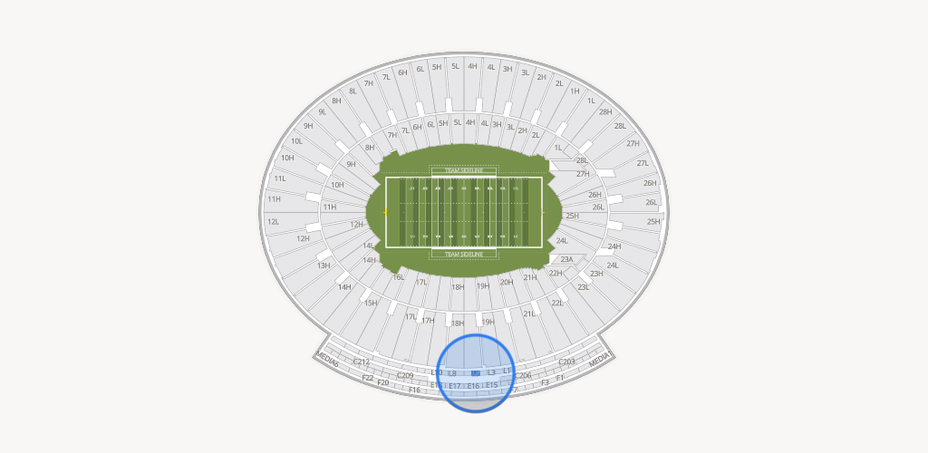 Rose Bowl Stadium Seating Chart