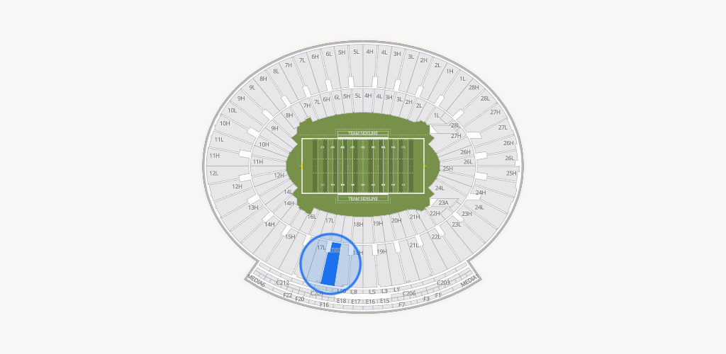Rose Bowl Stadium Seating Chart
