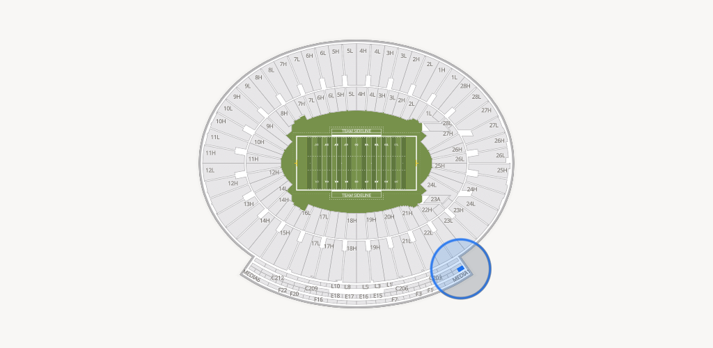 Rose Bowl Stadium Seating Chart
