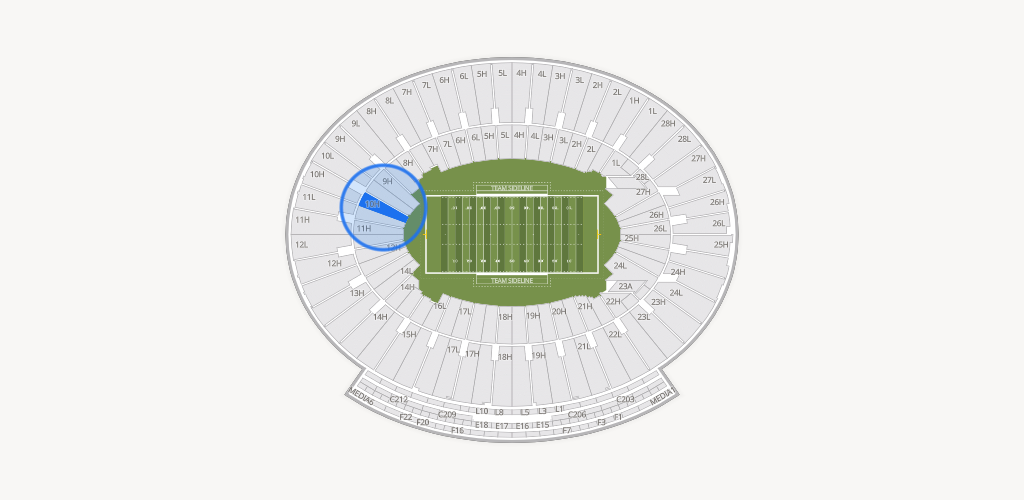 Rose Bowl Stadium Seating Chart