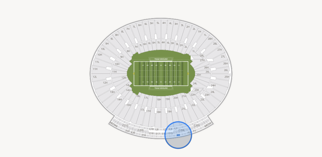 Rose Bowl Stadium Seating Chart