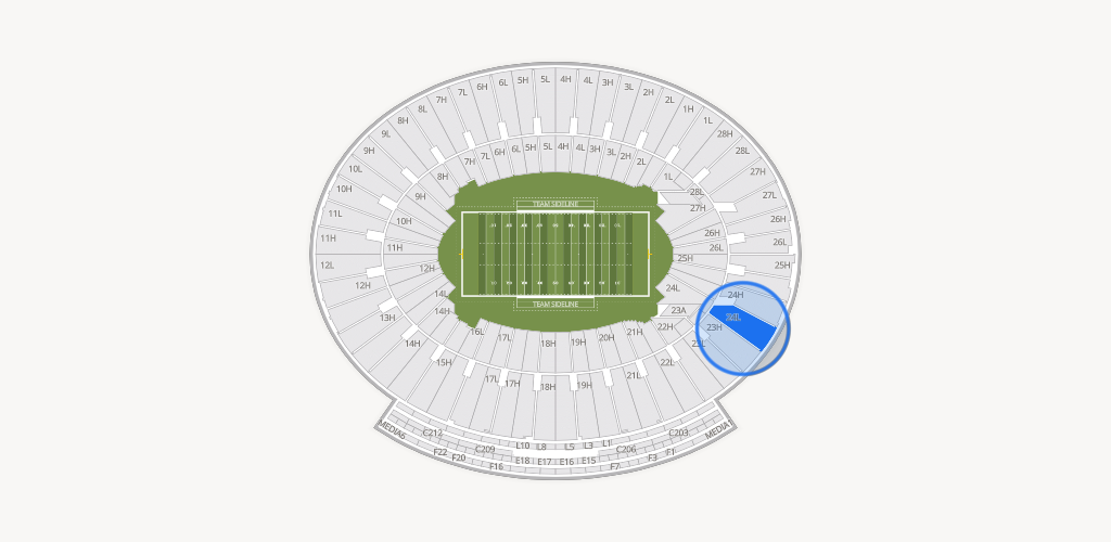 Rose Bowl Stadium Seating Chart
