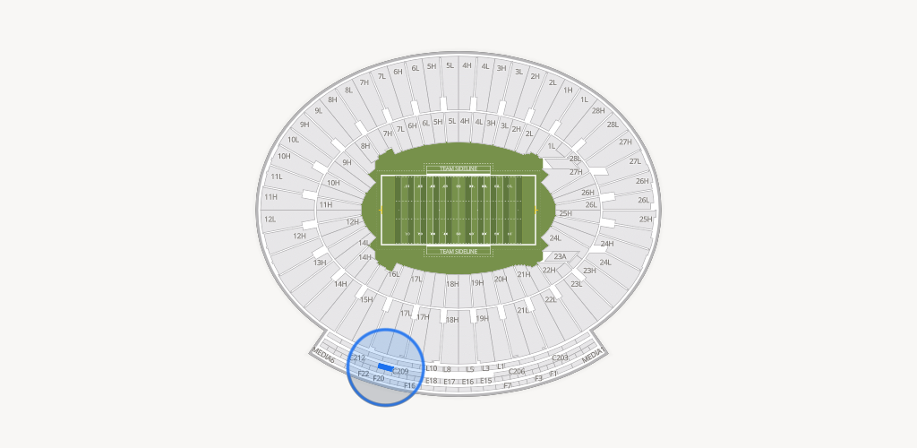Rose Bowl Stadium Seating Chart