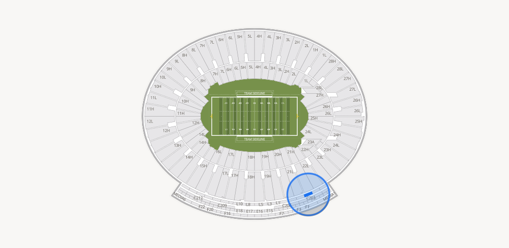 Rose Bowl Stadium Seating Chart