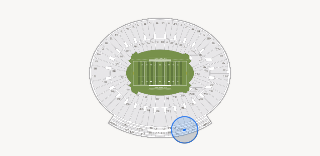 Rose Bowl Stadium Seating Chart