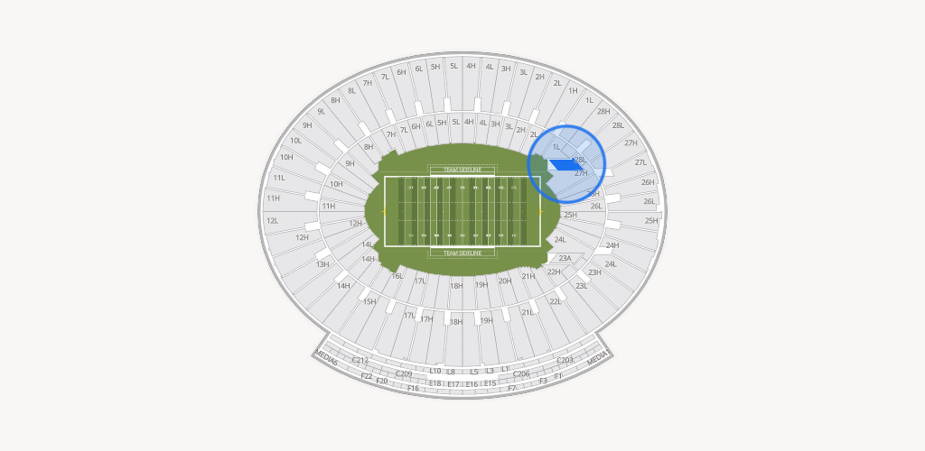 Rose Bowl Stadium Seating Chart