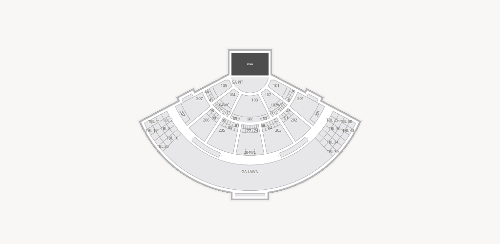 Ruoff Music Center Seating Chart