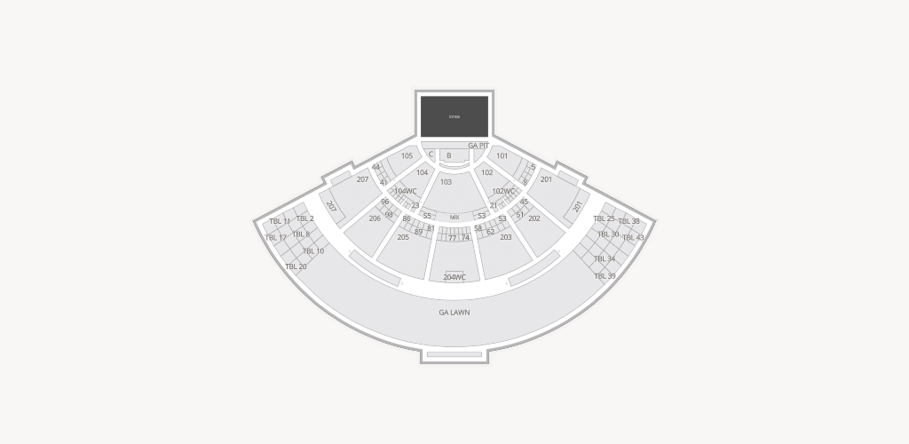 Ruoff Music Center Seating Chart