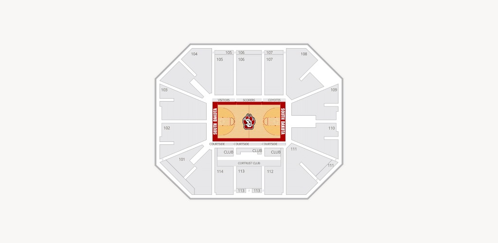 Sanford Coyote Sports Center Seating Chart