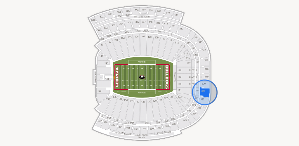 Sanford Stadium Seating Chart