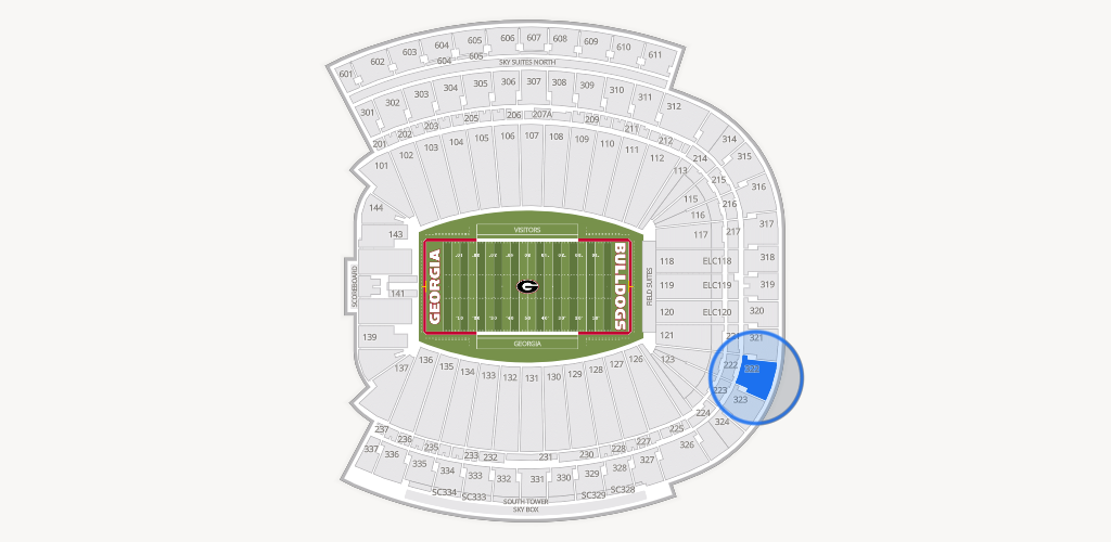 Sanford Stadium Seating Chart