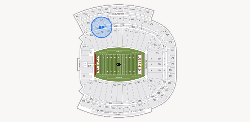 Sanford Stadium Seating Chart