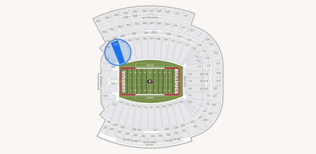 Sanford Stadium Seating Chart