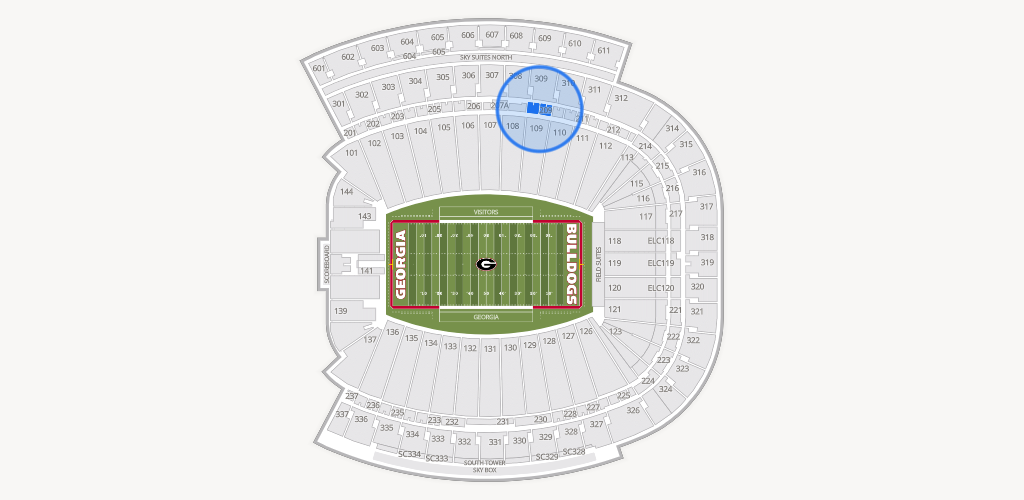 Sanford Stadium Seating Chart