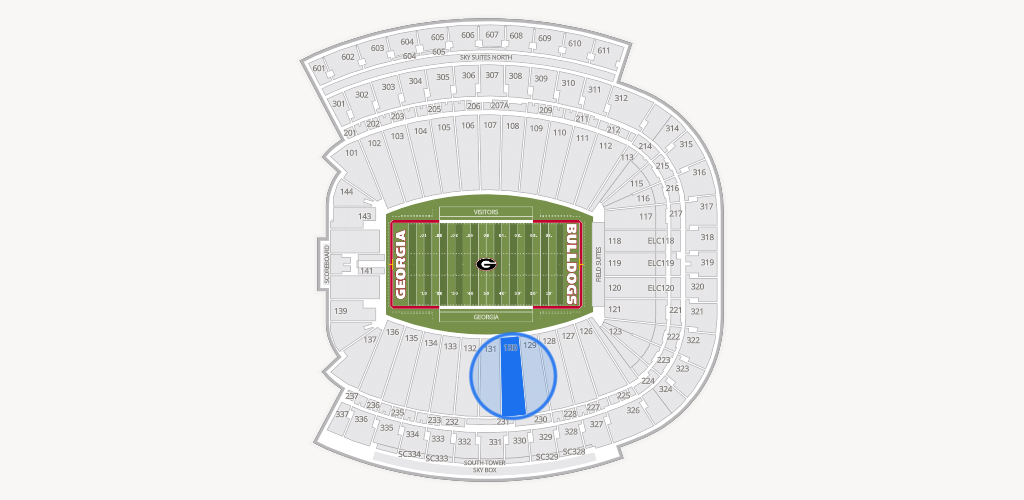 Sanford Stadium Seating Chart
