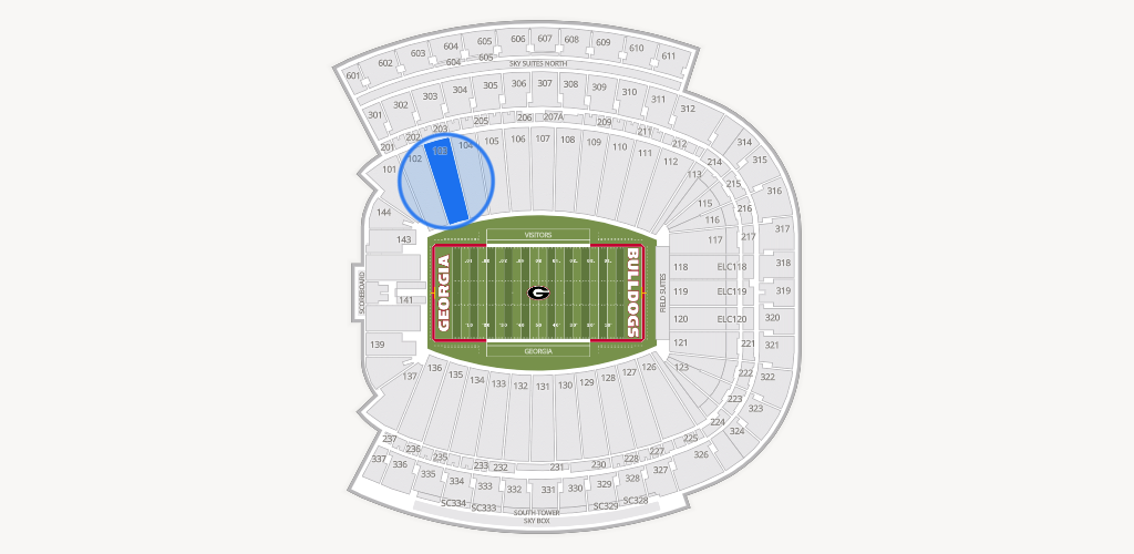Sanford Stadium Seating Chart