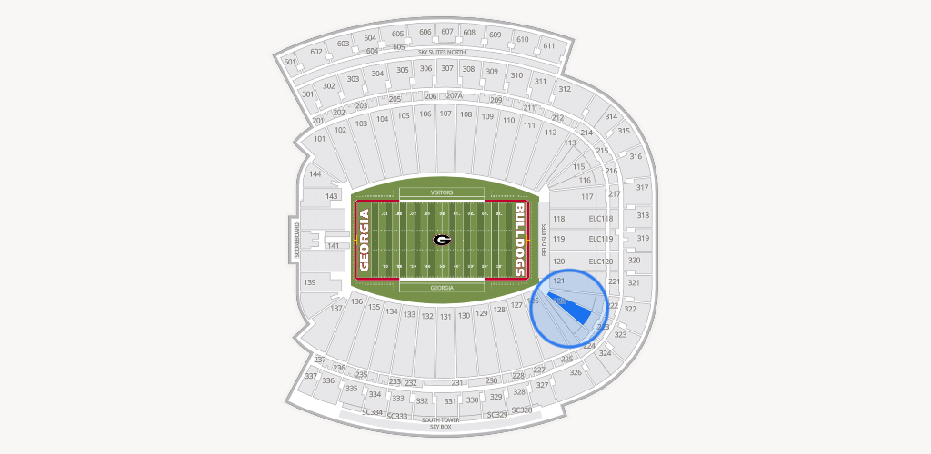 Sanford Stadium Seating Chart