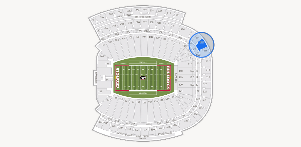 Sanford Stadium Seating Chart