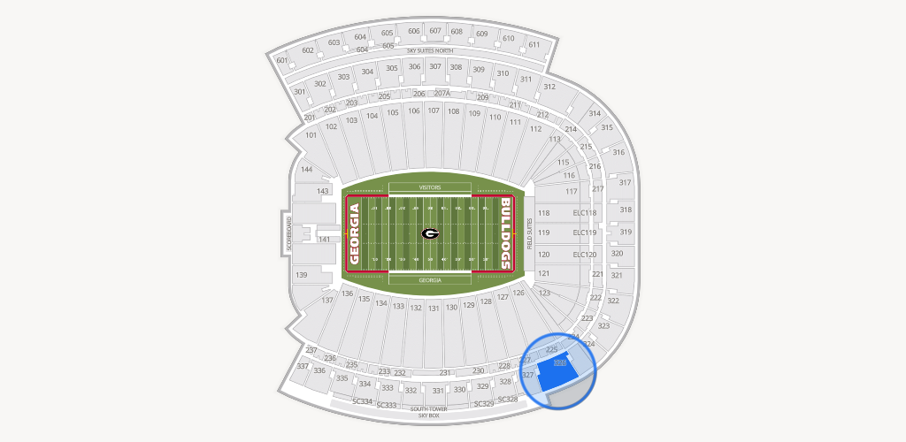 Sanford Stadium Seating Chart