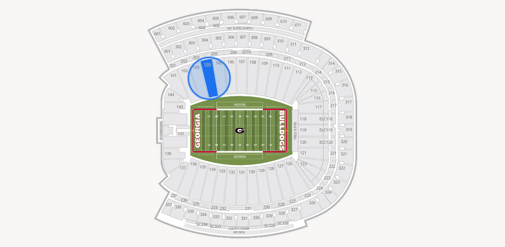Sanford Stadium Seating Chart