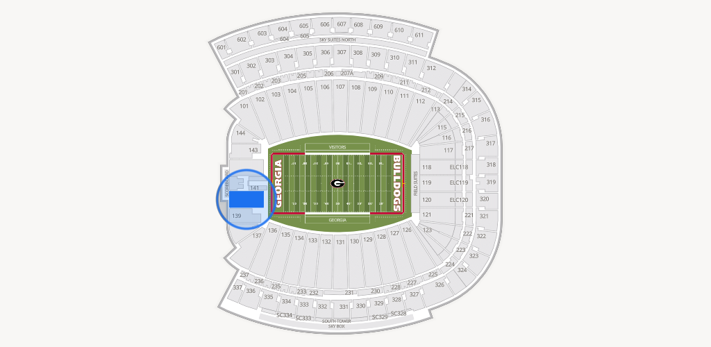 Sanford Stadium Seating Chart