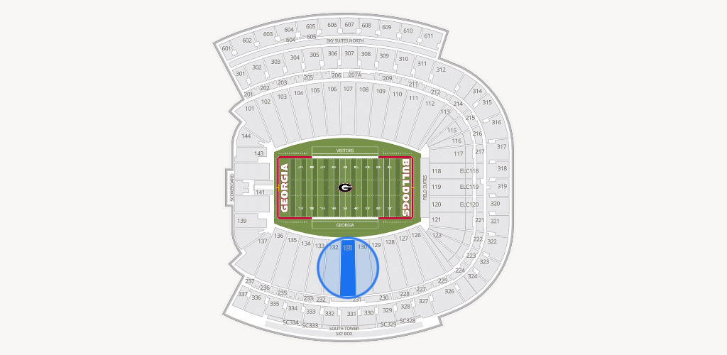 Sanford Stadium Seating Chart